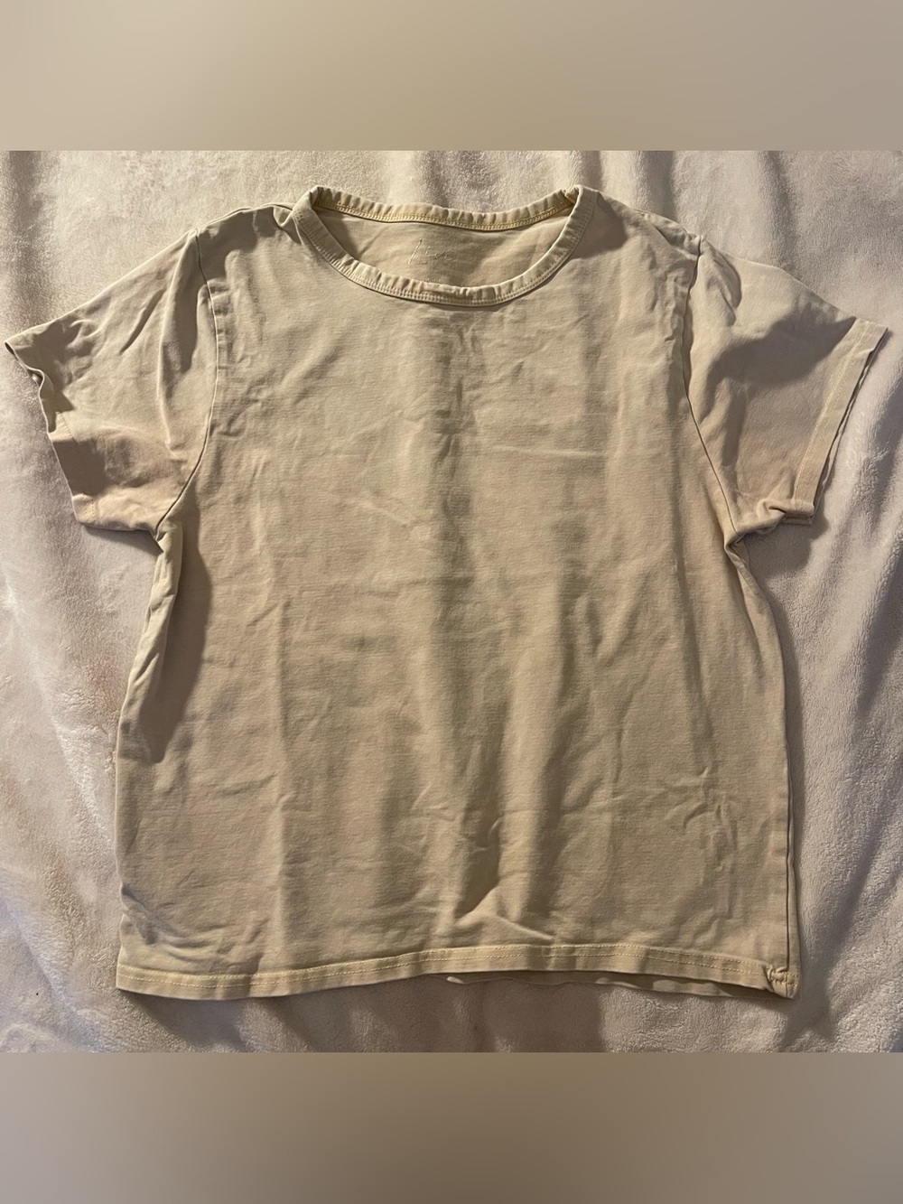 Olivia Rae Cream Short-Sleeve Crew Tee